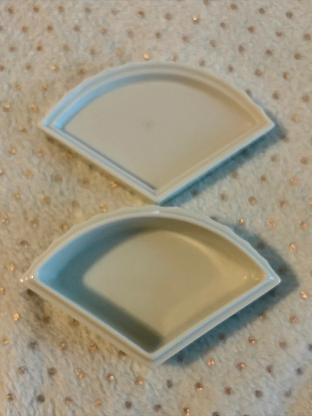Vintage Avon Butterfly Collection 3 Pc Porcelain Trinket Dish & Box Set 22K Gold
